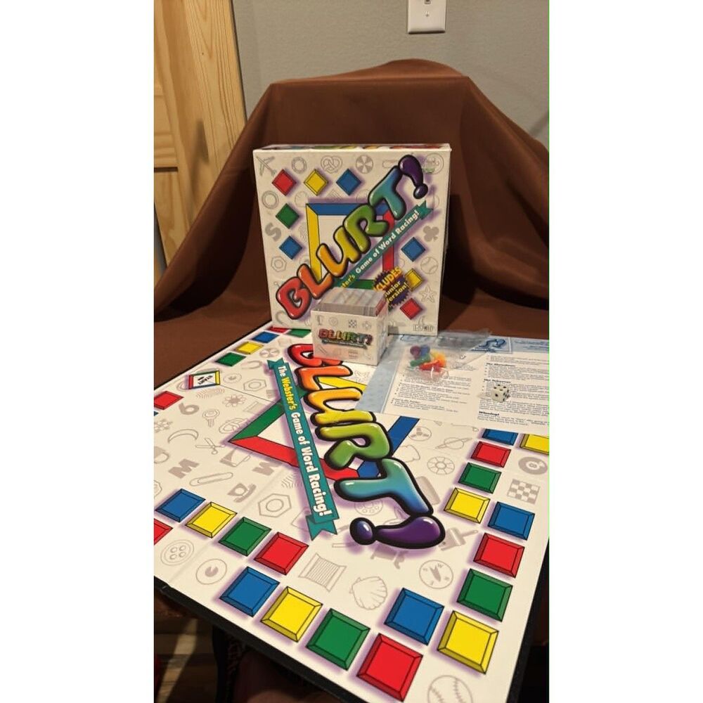 Blurt! The Webster's Game Of Word Racing- Board Game Complete